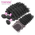 Brazilian Hair Bundles with Lace Closure